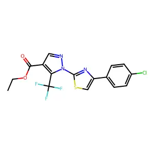 C16H11ClF3N3O2S structure