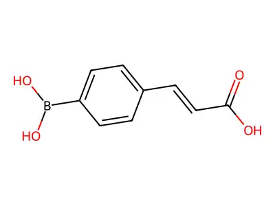 3-(4-Boronophenyl)-2-propenoic acid structure