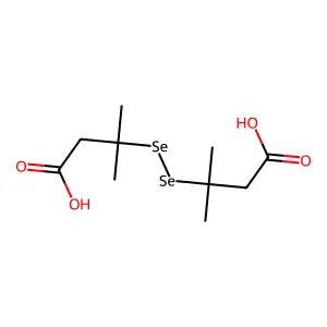 Butyric acid, 3,3'-diselenobis[3-methyl- structure