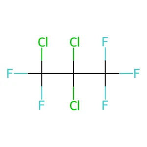 1,1,3,3,3-Pentafluoro-1,2,2-trichloropropane structure