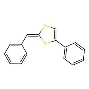 2-亚苄基-4-苯基-1,3-二硫杂环戊烯 structure