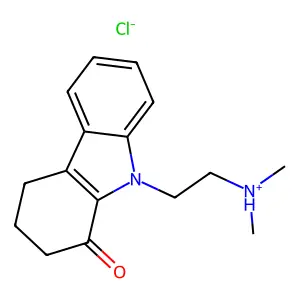 Carbazol-1(2H)-one, 3,4-dihydro-9-(2-(dimethylamino)ethyl)-, monohydrochloride structure