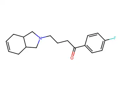 1-(4-Fluorophenyl)-4-(1,3,3a,4,7,7a-hexahydro-2H-isoindol-2-yl)butan-1-one structure
