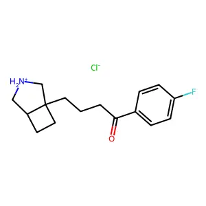 Butyrophenone, 4-(3-azabicyclo(3.2.0)heptyl)-4'-fluoro-, hydrochloride structure