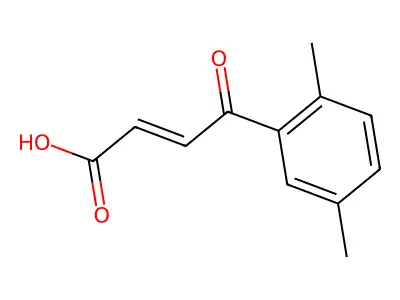trans-3-(2,5-Dimethylbenzoyl)acrylic acid structure