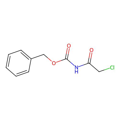 benzyl N-(2-chloroacetyl)carbamate structure