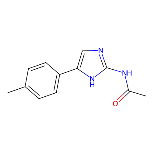 N-[4-(4-Methylphenyl)-1H-imidazol-2-YL]acetamide structure