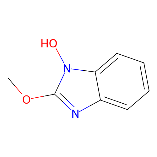 1-Hydroxy-2-methoxybenzimidazole structure