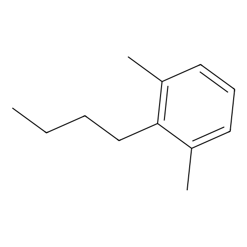 Benzene, butyl-1,3-dimethyl- structure