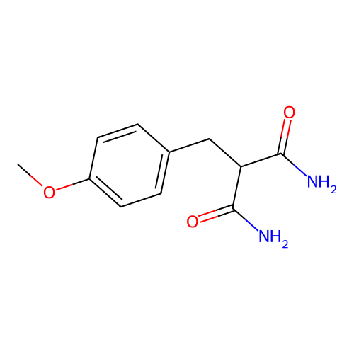 2-(4-Methoxybenzyl)malonamide structure