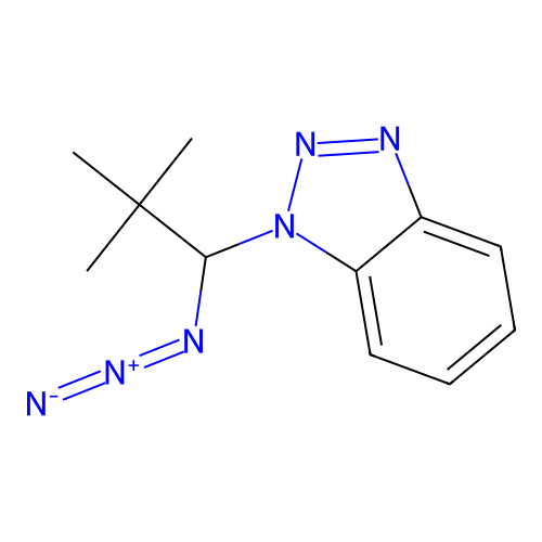 1-(1-Azido-2,2-dimethylpropyl)benzotriazole structure