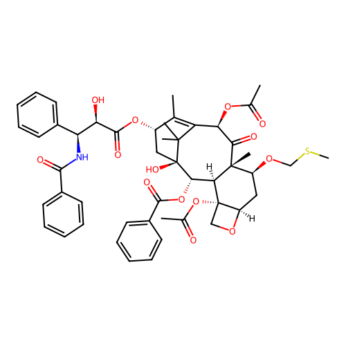 7-O-((Methylthio)methyl)paclitaxel structure