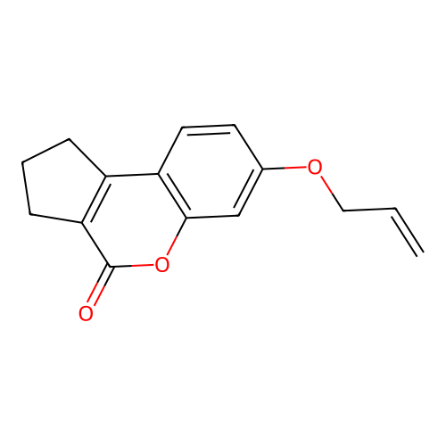 7-(allyloxy)-2,3-dihydrocyclopenta[c]chromen-4(1H)-one structure