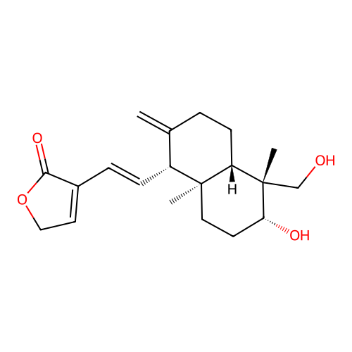14-Deoxy-11,12-dehydroandrographolide structure
