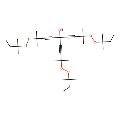 2,8-dimethyl-2,8-bis(2-methylbutan-2-ylperoxy)-5-[3-methyl-3-(2-methylbutan-2-ylperoxy)but-1-ynyl]nona-3,6-diyn-5-ol structure