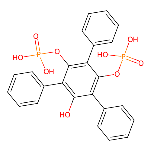 2,4,6-Triphenyl-1,3,5-benzenetriol 1,3-bisphosphoric acid structure