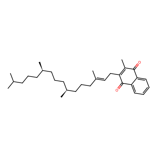 (2E,7S,11R)-Vitamin K1 structure