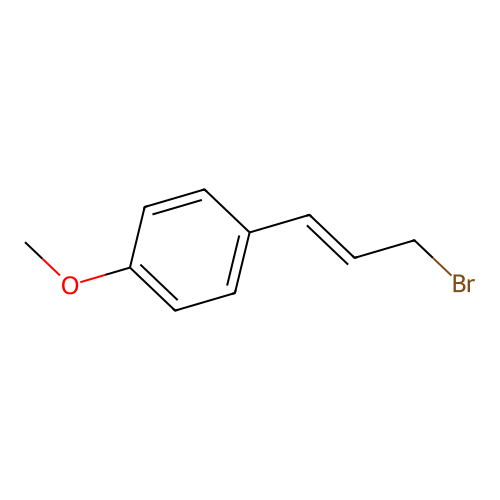 Anisole, p-(3-bromopropenyl)-, (E)- structure