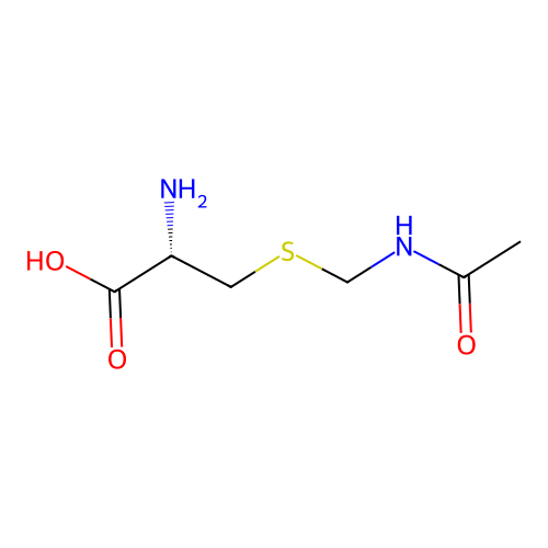S-((Acetylamino)methyl)-D-cysteine structure
