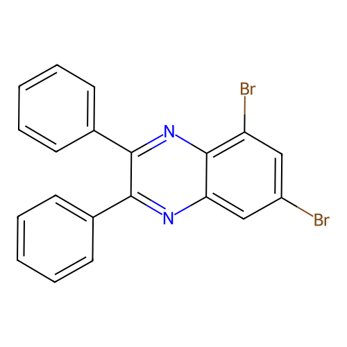 5,7-Dibromo-2,3-diphenylquinoxaline structure