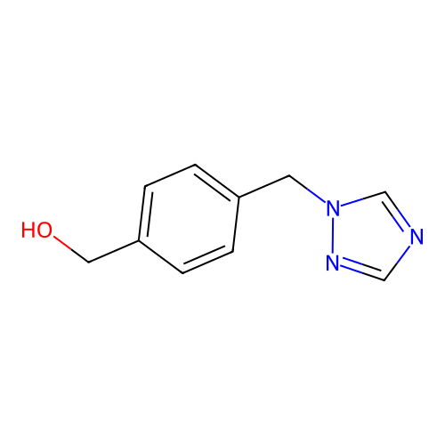 [4-(1,2,4-Triazol-1-ylmethyl)phenyl]methanol structure