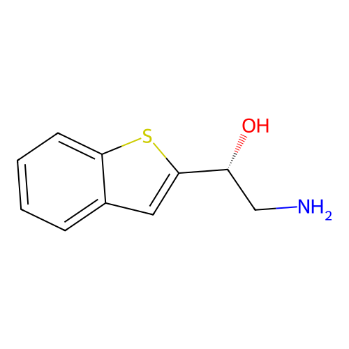(1R)-2-amino-1-(1-benzothiophen-2-yl)ethan-1-ol structure