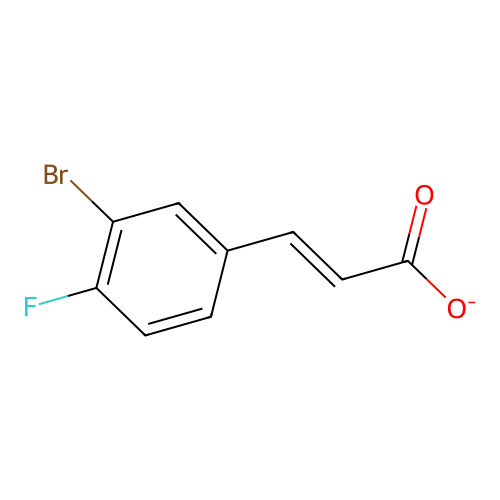 (E)-3-(3-bromo-4-fluorophenyl)prop-2-enoate structure