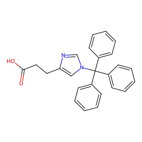 1-(Triphenylmethyl)-1H-imidazole-4-propanoic acid structure
