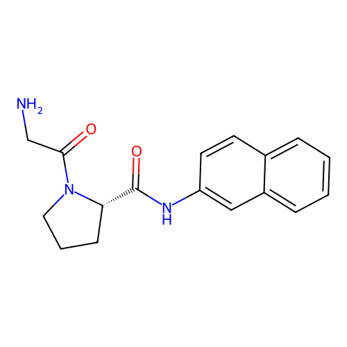 glycyl-L-proline 2-naphthylamide structure