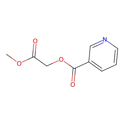 (2-Methoxy-2-oxoethyl) pyridine-3-carboxylate structure