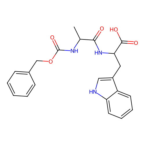 Z-L-alanyl-L-tryptophan structure