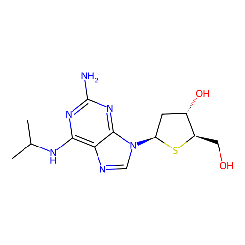 adenosine, 2-amino-2'-deoxy-N-2-propyl-4'-thio- structure