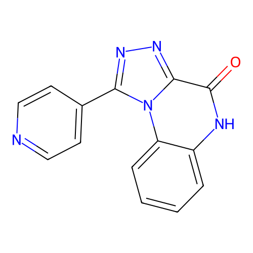 1-(4-pyridinyl)[1,2,4]triazolo[4,3-a]quinoxalin-4(5H)-one structure
