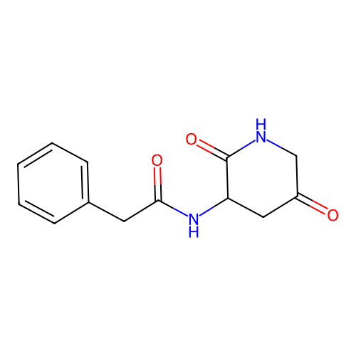 N-(2,5-Dioxo-3-piperidinyl)benzeneacetamide structure