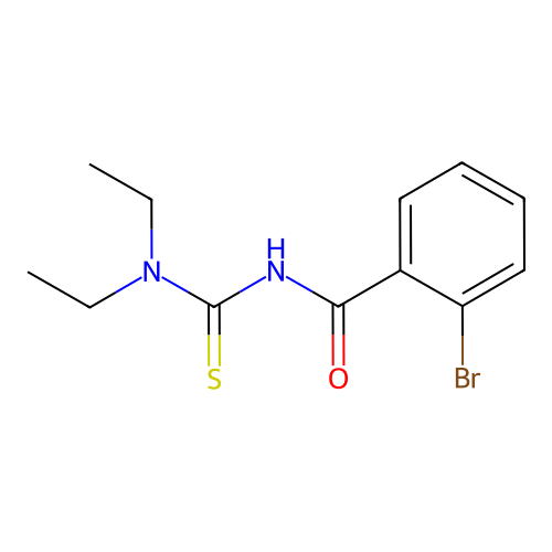 2-bromo-N-(diethylcarbamothioyl)benzamide structure