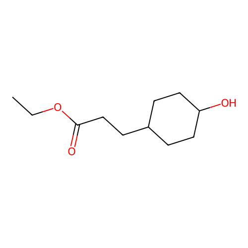 Ethyl 3-(4-hydroxycyclohexyl)propanoate structure