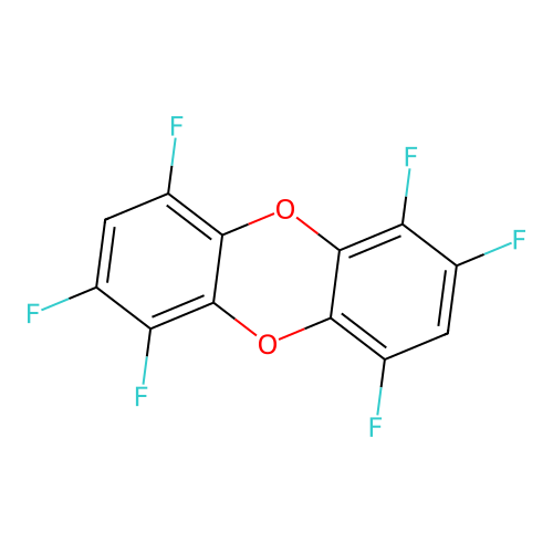1,2,4,6,7,9-Hexafluorodibenzo-p-dioxin structure