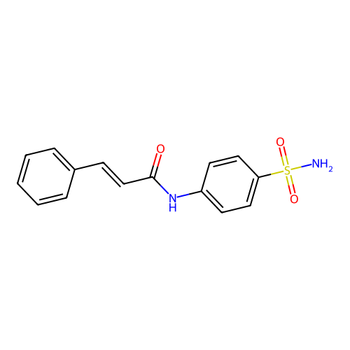 (2E)-3-phenyl-N-(4-sulfamoylphenyl)prop-2-enamide structure
