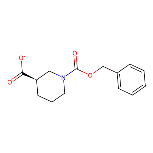 1,3-Piperidinedicarboxylic acid, 1-(phenylmethyl) ester, (3R)- structure