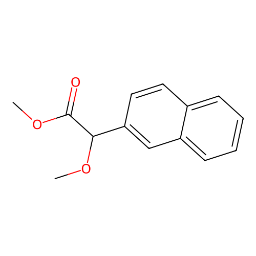 Methyl 2-methoxy-2-(naphthalen-2-yl)acetate structure