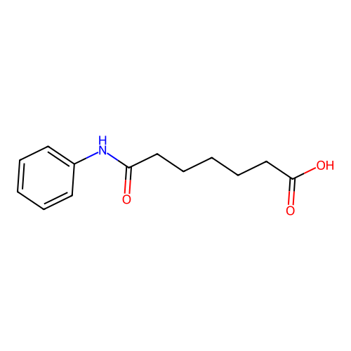 6-(Phenylcarbamoyl)hexanoic acid structure