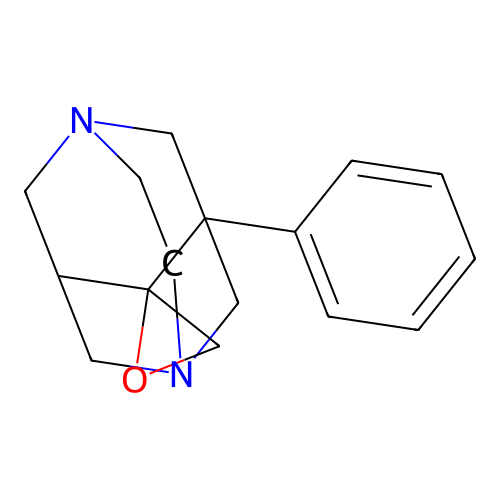 1-Phenyl-3,6-diazahomoadamantan-9-spiro-2-oxirane structure