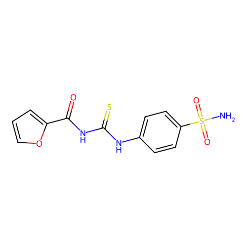 N-((4-sulfamoylphenyl)carbamothioyl)furan-2-carboxamide structure