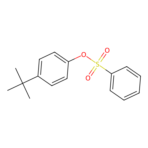 4-叔丁基苯基苯磺酸酯 structure