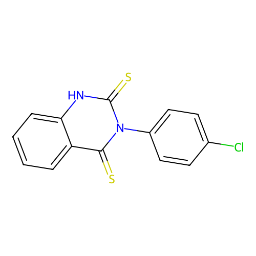 3-(4-chlorophenyl)-1H-quinazoline-2,4-dithione structure