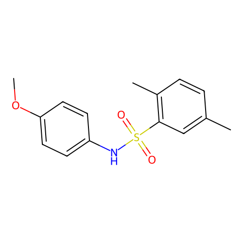N-(4-methoxyphenyl)-2,5-dimethylbenzenesulfonamide structure