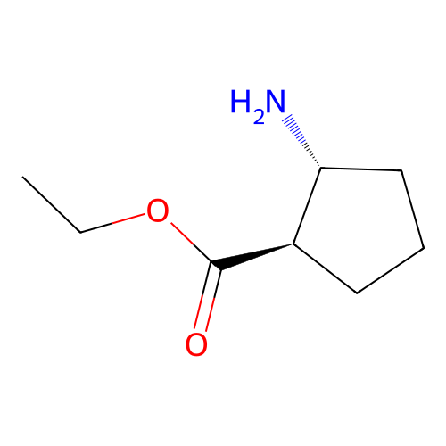 (1R,2R)-Ethyl 2-aminocyclopentanecarboxylate structure