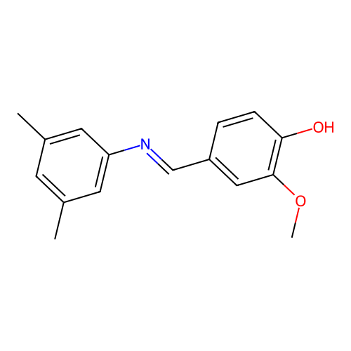 4-{(E)-[(3,5-dimethylphenyl)imino]methyl}-2-methoxyphenol structure