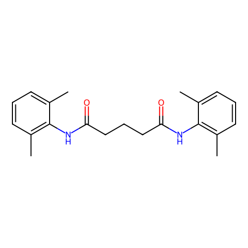 N,N'-bis(2,6-dimethylphenyl)pentanediamide structure