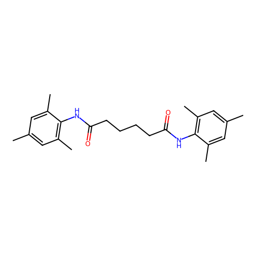 N,N'-dimesitylhexanediamide structure